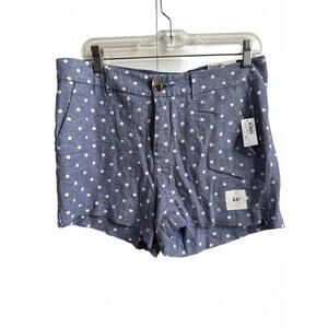 Old Navy Womens Everyday Mid-Rise Blue Polka Dot Shorts - Size 8